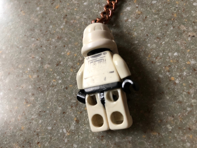 LEGO stormtrooper keychain
