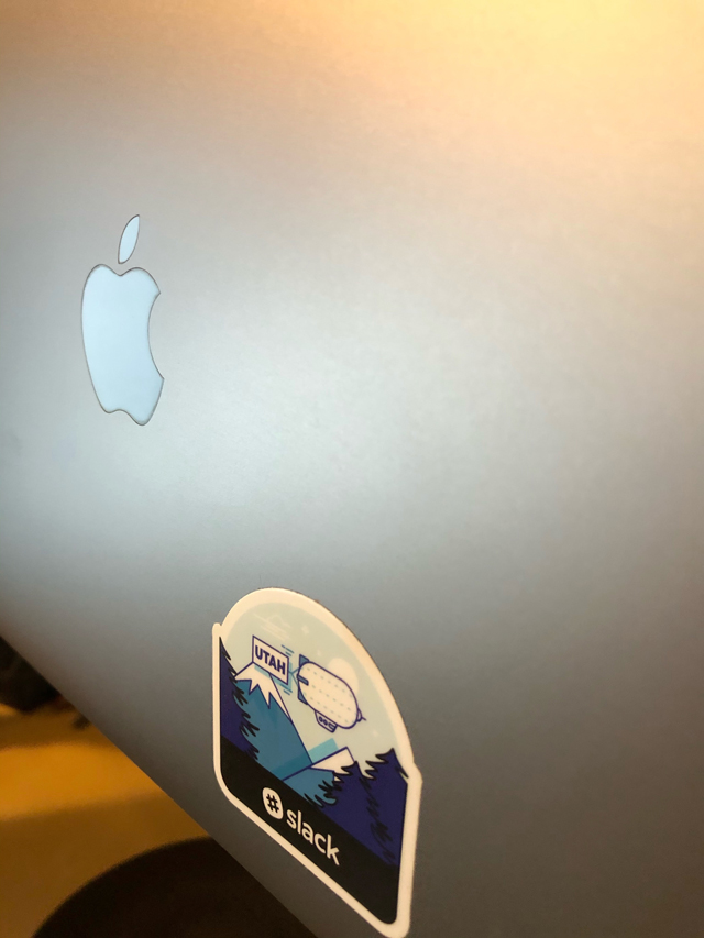 macbook first sticker